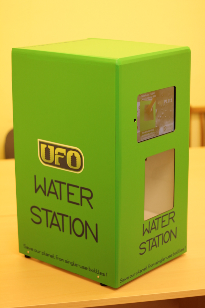 Water station prototipo ekranas